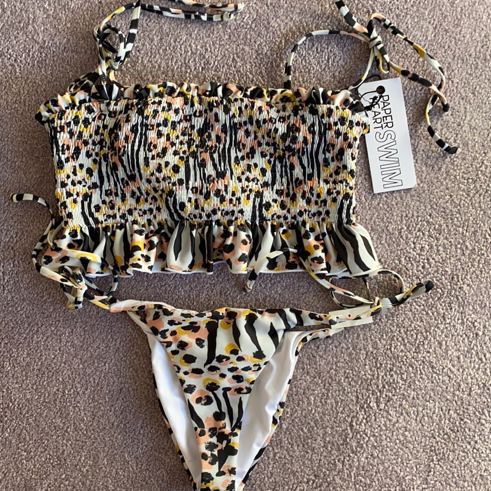 NWT Paper Heart two piece swimsuit